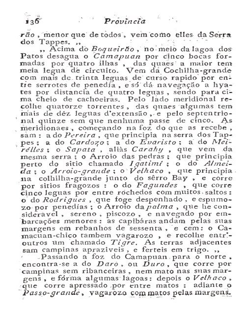 corografia brazilica, ou, relacào historico-geografica, do, reino do ...