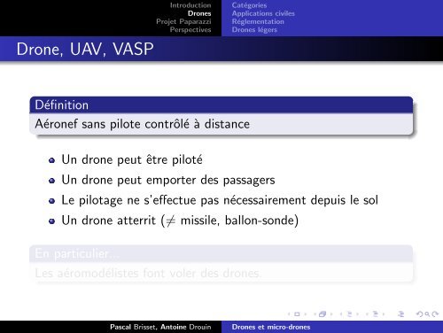 Drones et micro-drones - Unmanned Aircraft & Drones