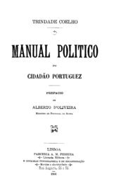 Manual Politico do Cidadão Portuguez - Faculdade de Direito da UNL