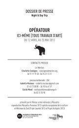 dossier OPERATOUR - Ici-Même [tous travaux d'art] - Le Merlan