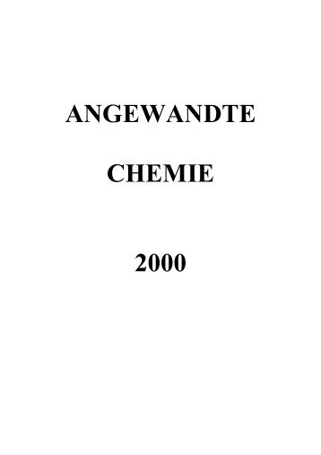 ANGEWANDTE CHEMIE 2000