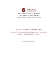Random Processes in Hyperbolic Spaces Hyperbolic Brownian ...