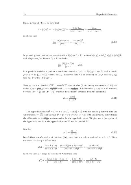 Random Processes in Hyperbolic Spaces Hyperbolic Brownian ...