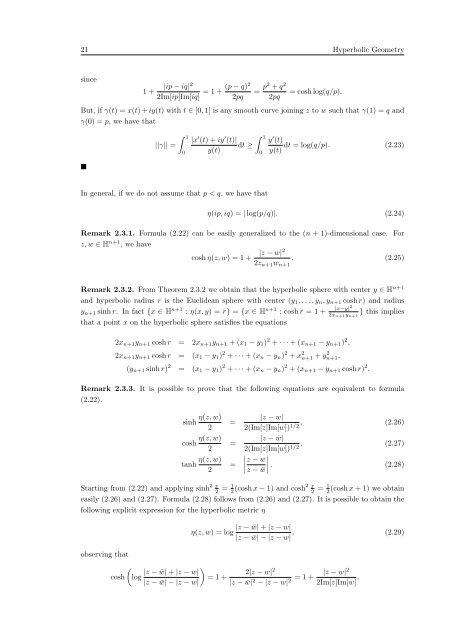 Random Processes in Hyperbolic Spaces Hyperbolic Brownian ...