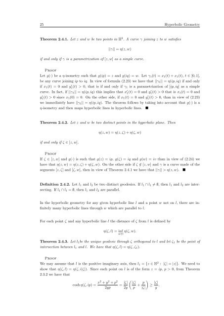 Random Processes in Hyperbolic Spaces Hyperbolic Brownian ...