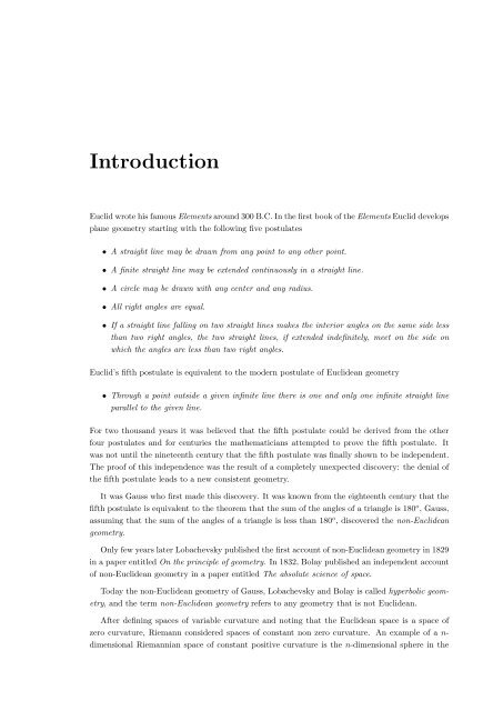 Random Processes in Hyperbolic Spaces Hyperbolic Brownian ...