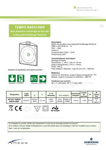 Notice technique FR - AEES