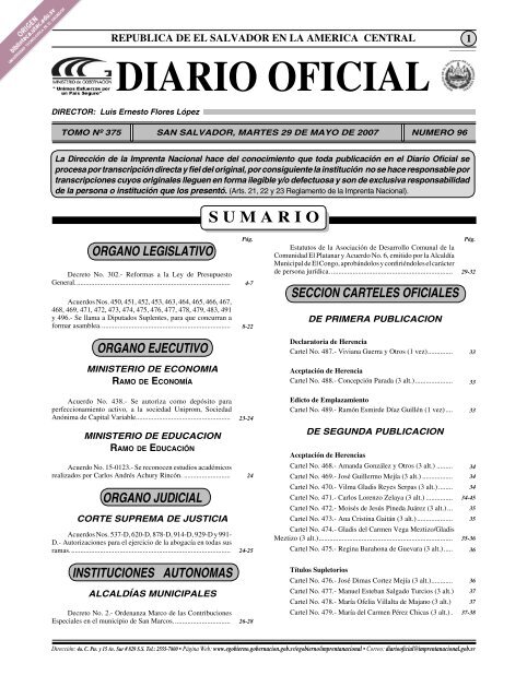 diario ofi cial - Biblioteca UTEC