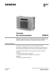 5362 Centrale de communication OZW10 - Siemens Schweiz AG