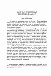 SAINT JEAN CHRYSOSTOME L' ETHIQUE SOCIALE