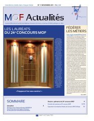 MOF Actualités N°11 - Meilleurs Ouvriers de France