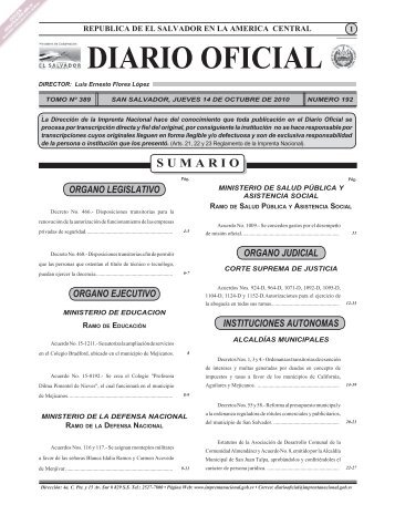 diario ofi cial sumario - Biblioteca UTEC