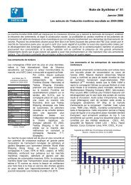 Les acteurs de l'industrie maritime mondiale en 2004-2005 - Isemar