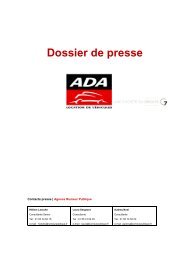 Dossier de presse - Ada