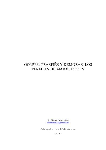 GOLPES, TRASPIÉS Y DEMORAS. LOS ... - Biblioteca UTEC