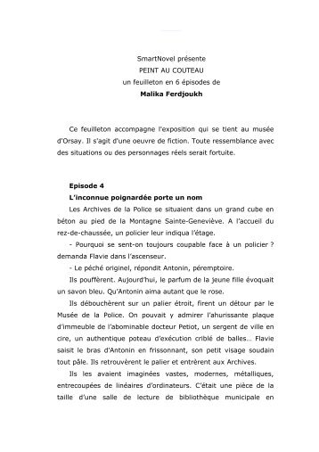 Episode 4 : "L'inconnue poignardée porte un nom" - Musée d'Orsay