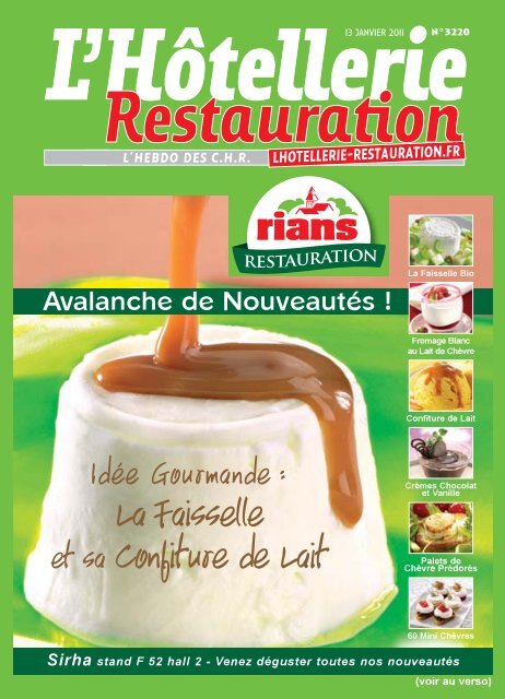 Food, boisson, services, équipements, concepts, ils sont en lice