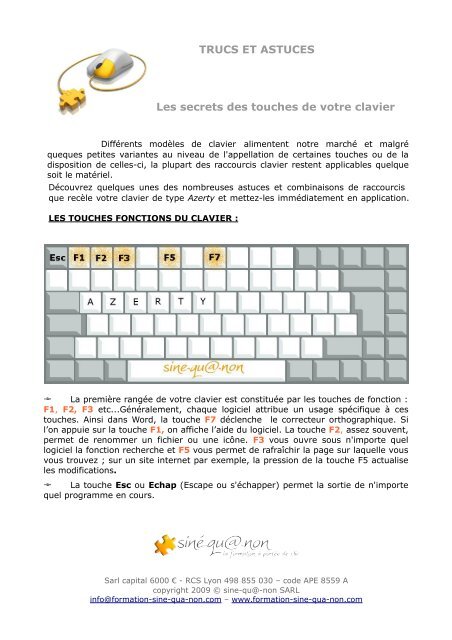 Les raccourcis clavier.pdf - roger