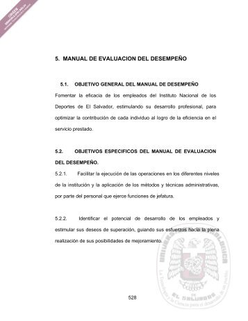 5. MANUAL DE EVALUACION DEL DESEMPEÑO - Biblioteca UTEC