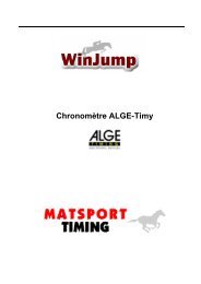 Chronomètre ALGE-Timy - WinJump