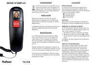 MODE D'EMPLOI TX-530 - Profoon