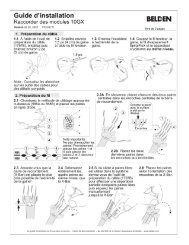 Raccorder des modules 10GX PX103771 Guide d'installation - Belden