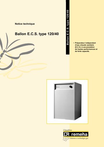 Ballon ECS type 120/40 - Thema