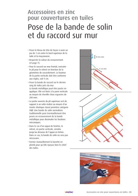 Accessoires en zinc pour couvertures en tuiles - VM Zinc