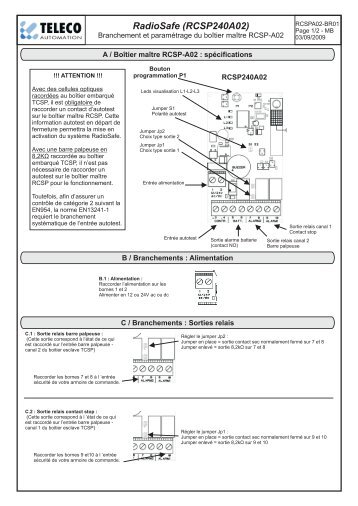 TETCO4TX.pdf (328 ko) : Notice - Domo-confort.com