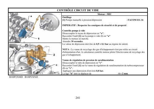 Contrôle pompe de vide