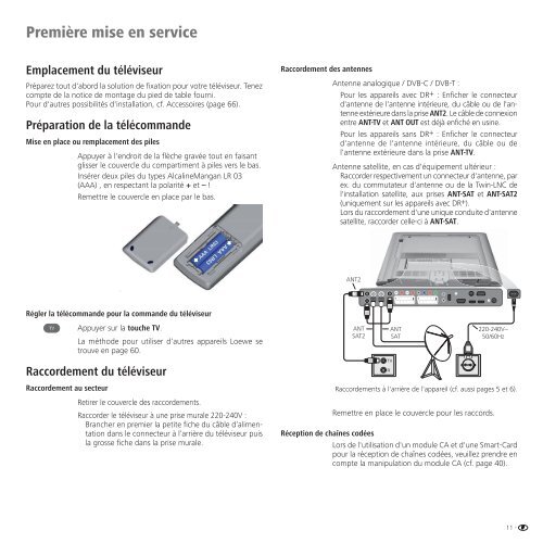 Mode d'emploi TV - Loewe