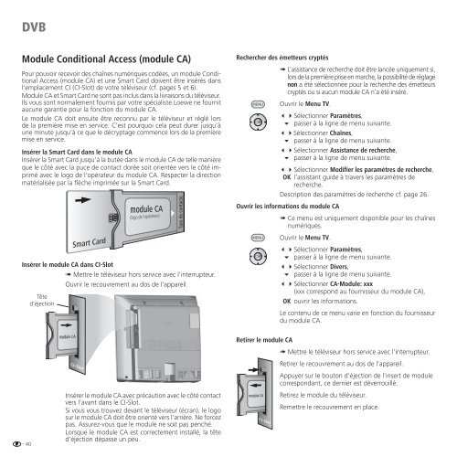 Mode d'emploi TV - Loewe