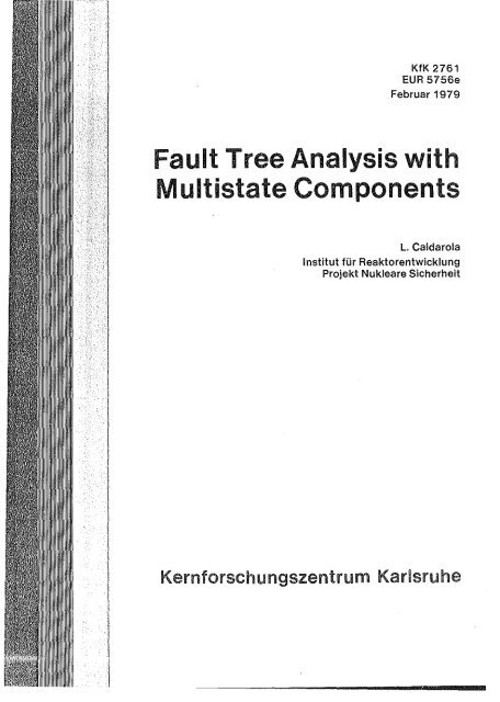 Fault Tree Analysis with Multistate Components - Bibliothek