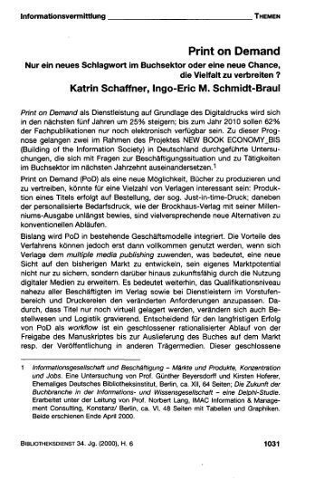 Schaffner, Katrin; Schmidt-Braul, Ingo-Eric M.