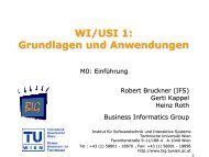 WI/USI 1 - Business Informatics Group