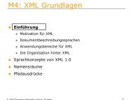 M4: XML Grundlagen - Business Informatics Group
