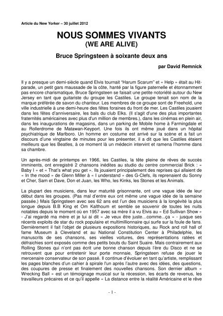 Traduction française au format PDF - Hope And Dreams