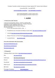 Liens vers les documents vus en stage (PDF) - Académie de ...