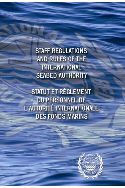 Statut et règlement du personnel de l'Autorité - International Seabed