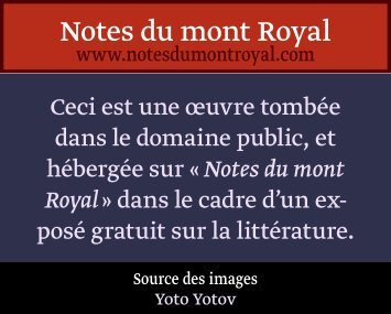 Et c'est pour - Notes du mont Royal