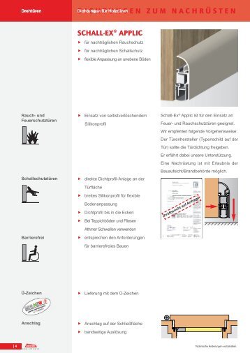 schall-ex® applic dichtungen zum nachrüsten - Krakow-Shop