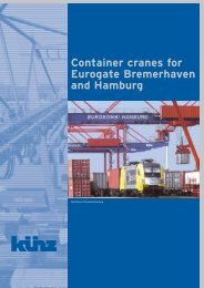 Container cranes for Eurogate Bremerhaven and Hamburg