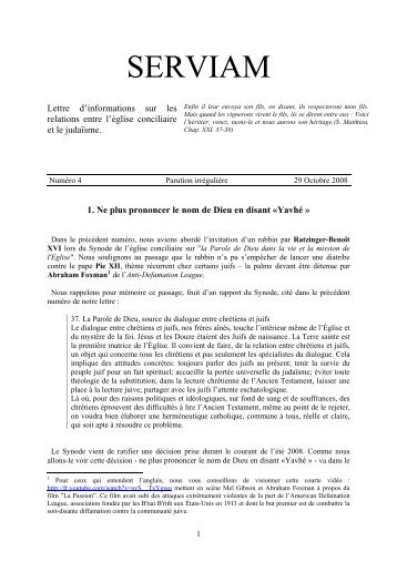 Ne plus prononcer le nom de Dieu en disant «Yavhé ». Ratzinger ...