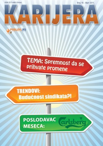 tema: Spremnost da se prihvate promene Poslodavac ... - Poslovi.rs