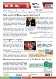 Newsletter Februar 2013 - Katholisches Bildungswerk Steiermark