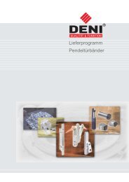 Download PDF-Katalog Lieferprogramm Pendeltürbänder (7 ... - DENI