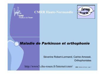 5-Orthophonie et MPI CMRR [Mode de compatibilité] - CHU de Rouen