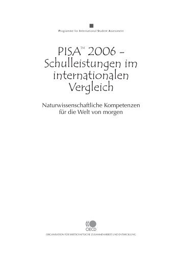 PISA Bericht 2006 - Bildungsklick