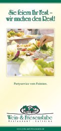 Catering-Broschüre (PDF) - Friesenstube