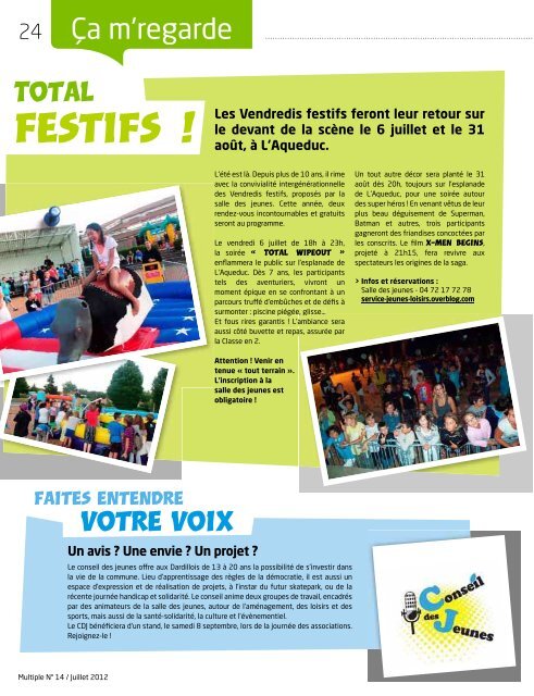 Magazine Multiple n°14 - juillet 2012 - Mairie de Dardilly